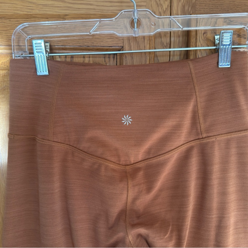 ATHLETA Elation Space Dye High Waisted 7/8 Leggings - Rust - Picture 4 of 4